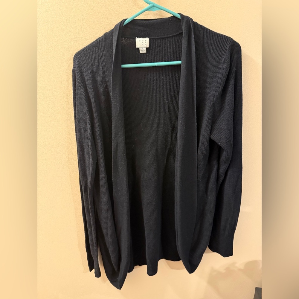 A New Day open front black cardigan size L